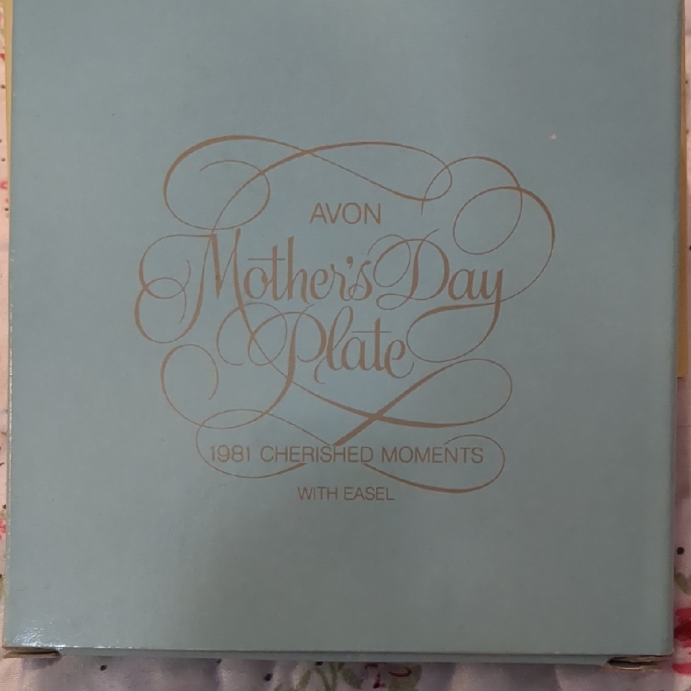 Avon Cherished Moments Plate with Easel